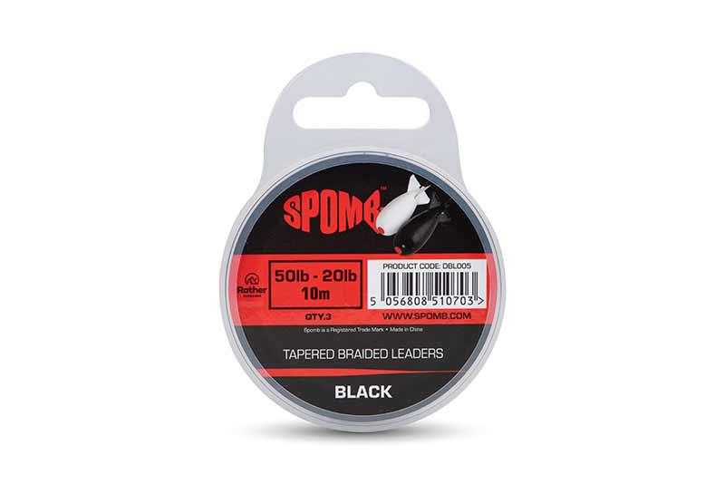 dbl005_spomb_tapered_braided_leaders_black_3pcs_50lb_20lb_mainjpg